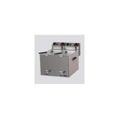 Friteuse électrique 8 L triphasé avec vidange 